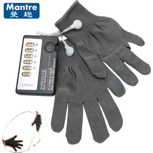 Electro Shock Masturbation Gloves Sex Toys for Women Breast Extender Adult Masturbator Mitten juguetes adultos del sexo Host Kit