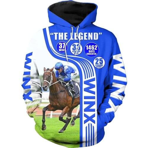 PLstar Cosmos animal Champion medal horse racing 3d hoodies/Sweatshirt Winter autumn long selvee Harajuku streetwear-15