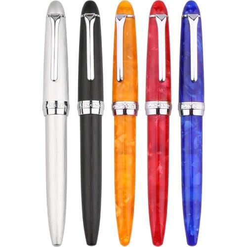 Fashion Hot Lorelei 0.38mm 0.5mm Fountain Pen Silver Clip Iraurita Nib Ink Pens with Box Office School Suppllies Stationery