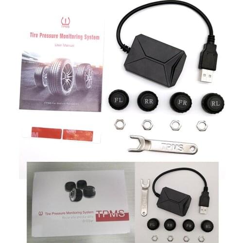 Tire Pressure Monitor System Klyde External Car Tire Pressure Monitoring System Tire USB style Bluetooth universal TPMS Sensor