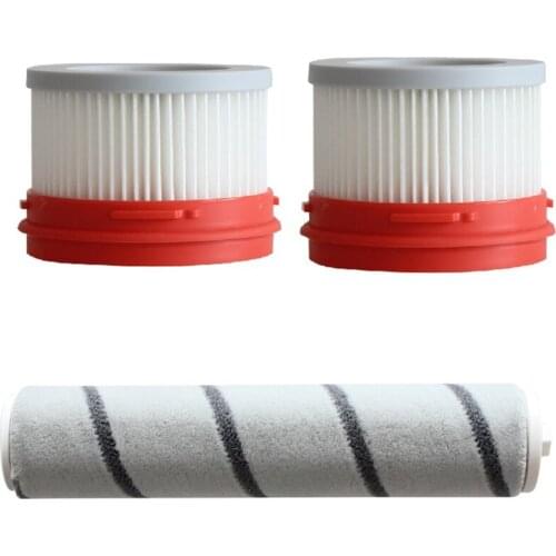 TOP!-3Pcs Strainer Carpet Roller Set Spare Accessory for Dreame V9 V10 Household Wireless Handheld Vacuum Cleaner Accessories