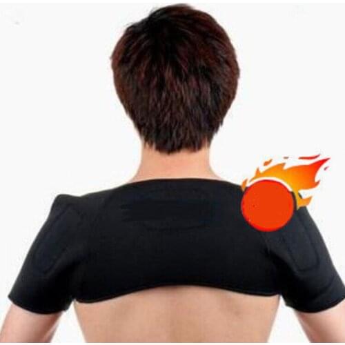 Tourmaline Self-Heating Shoulder Pad Support Braces Magnetic Therapy Strap 24*19cm Free Shipping