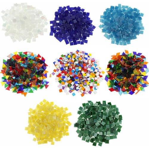 Xugar Glass Mosaic Tiles For Crafts 50g Diamond Mosaic Stones DIY Hobby Materials Self-adhesive Bathroom Decoration Gift Making