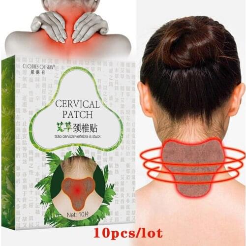 10pcs/box New 24Pcs Wormwood Neck Plaster Body Massage Arthritis Patch Shoulder Cervical Knee Joint Ache Pain Relieving Sticker