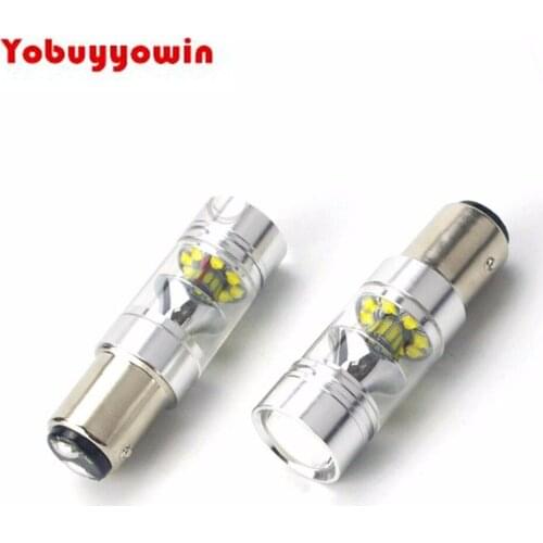 2Pcs 1157 BAY15D High Power 100W 1100LMS CREE Chips LED Light Bulbs for Car Auto Brake Turn Signal Taillight Parking Light Side