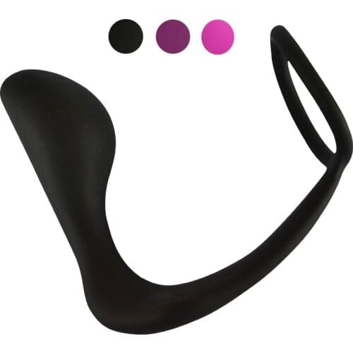 3 Colors Male Silicone G-Point Prostate Massager & Anal Plug With Ring G-spot Stimulator Butt Plug Adult Sex Toys For Men Gays