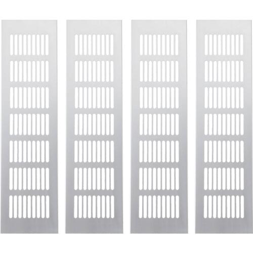 4Pcs Wide Aluminum alloy Air Vent Ventilation Grille For Closet Shoe Cabinet Air Conditioner 300Mm