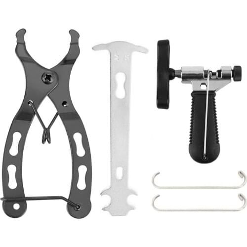 5pcs Bicycle Chain Pliers Quick Release Link Tool Mountain Road Bike Chain Pliers Hook Ruler Cutter Cycling Equipment