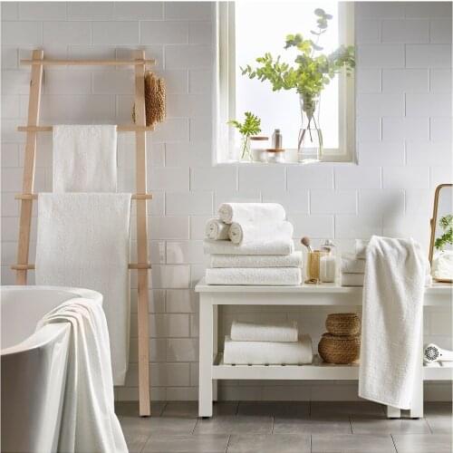 6pieces,white ,1piece Bath towel,4pieces Washcloth,1piece Hand towel