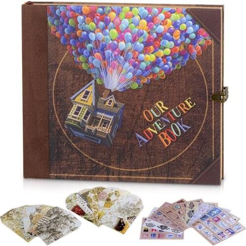 146Page DIY Travel Photo Album Journal Adventure Book Handmade Album Memory Scrapbook Wedding Anniversary Travelling Photo Album