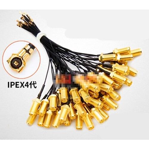 0.25M/ 0.4M/ 0.8M/ 2M U.FL IPEX MHF4 to RP-SMA Pigtail Cable Antenna For Intel AX200 9260NGW 8260NGW 8265NGW NGFF M.2 WiFi Card