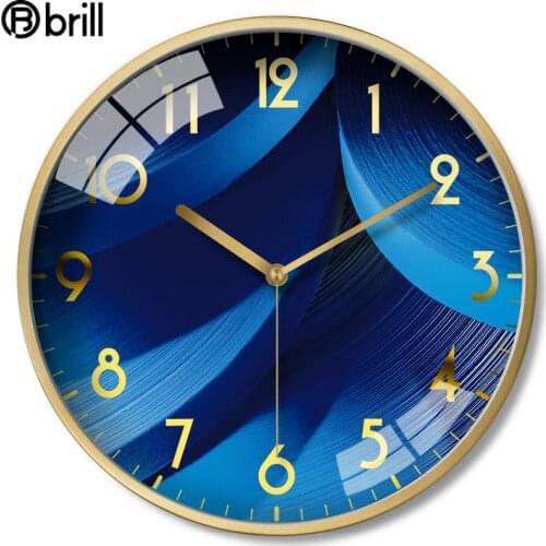 Large Luxury Wall Clock Metal Living Room Bedroom Creative Silent Wall Clock Modern Design Nordic Style Wall Watches Home Decor