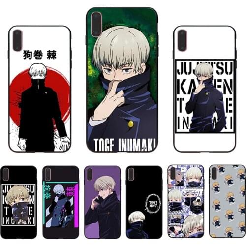 Manga Toge Inumaki Anime Jujutsu Kaisen Phone Case For Iphone XS Max XR X Cover 6 6S 7 8 Plus 11 Pro 12 Mini SE 2020 5S 10 Shell