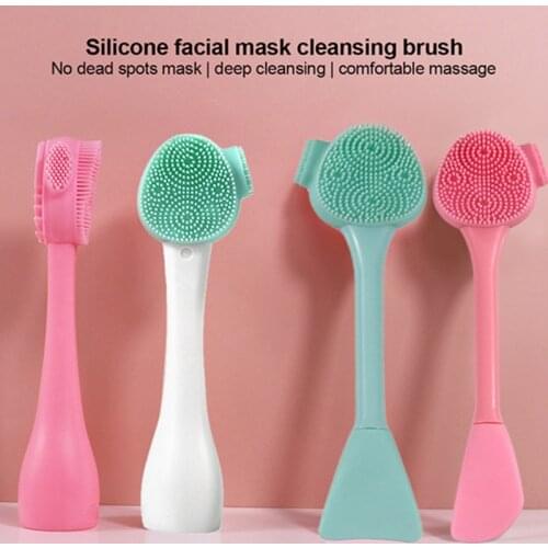 Double-sided Silicone Skin Care Brush Facial Cleanser Facial Massage Washing Product Skin Care Brush Tool Makeup Accessories