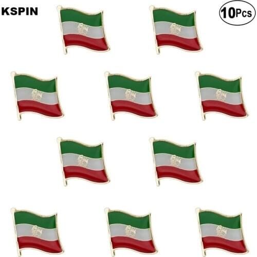 Iran Flag Lapel Pin Flag badge Brooch Pins Badges 10Pcs a Lot
