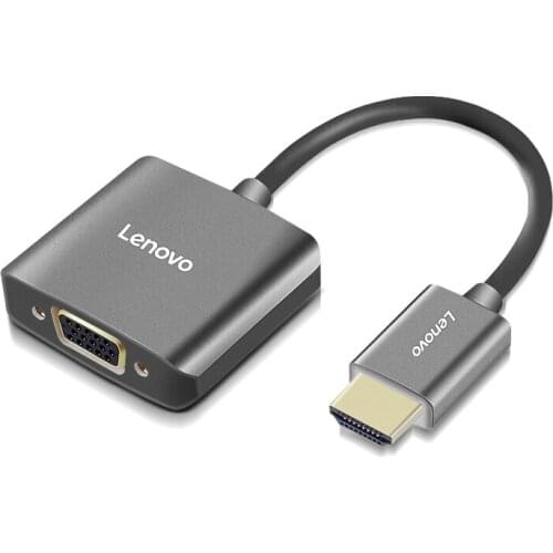 Lenovo HDMI To VGA With 3.5 Audio Port For Desktop Computer Laptop Macbook TV Box to TV Minotor Projector