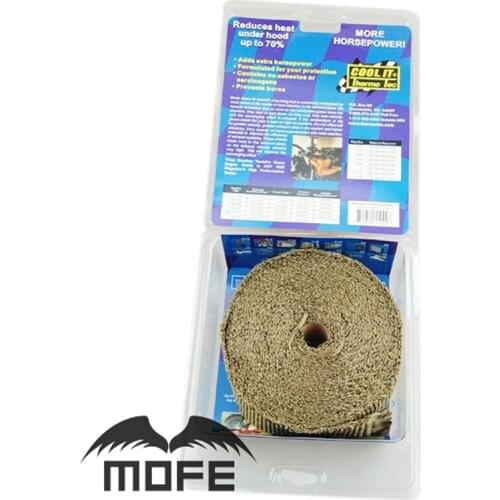 Mofe car Exhaust Heat Pipe Header Wrap Manifold Fiberglass Insulating pipes for motorcycle 2inch x10m