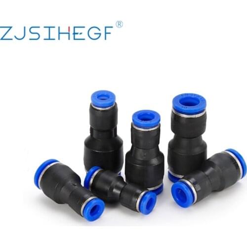 PG Air Pneumatic Fitting OD 4/6/8/10/12/16 MM Hose Tube Touch Push Into Straight Gas Plastic Quick Connectors