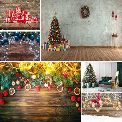 Christmas Theme Photography Background Snowman Wooden Floor Children Portrait Backdrops For Photo Studio Props 2135 SD-04