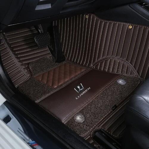 Fit For Emgrand Yuanjing new Vision S1 X1 X3 X6 X7 SUV GX7 GX9 GC7 GC6 Jingang Panda Wire Ring Leather car floor mats carpet pad