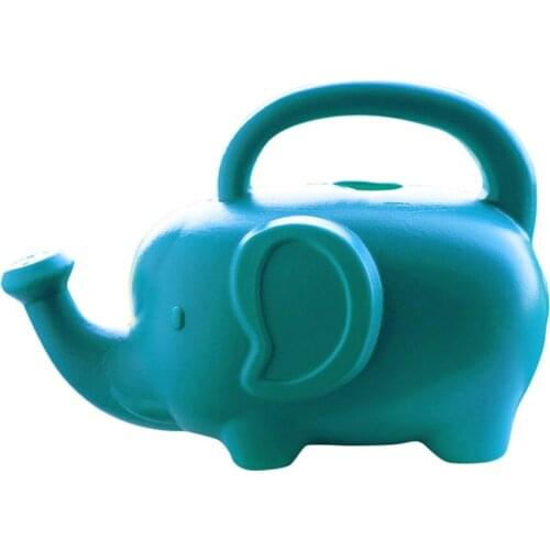 Elephant Watering Can 2 Quarts Blue/Green Novelty Indoor Watering Can Handheld Elephant Watering Can Pot Home Garden Home Access