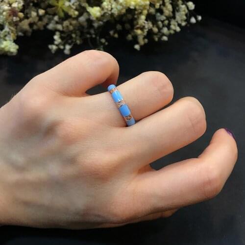 STELA BLUE MİNELİ RING (AYARLANABİLEN MEASURE)