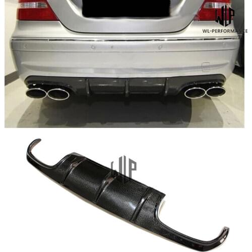 W209 High Quality Carbon Fiber Rear Lip Diffuser Car Styling For Mercedes-Benz CLK Class W209 Car Body Kit 2003-UP