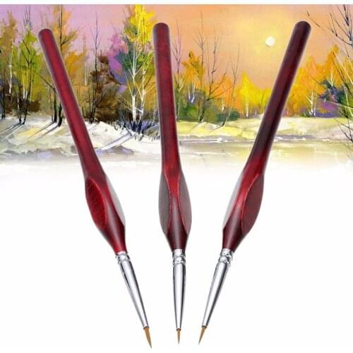 1PC Detail Paint Drawing Brush Fine Hand Art Painted Miniature Brushes Nylon Hair Watercolor Oil Painting Acrylic Painting Tool