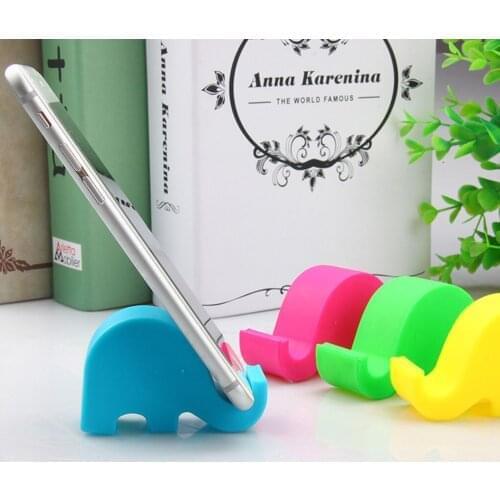 1pcs Mini Elephant Table Desk Mount Stand Phone Holder for Cell Mobile Phone Tablets 70*45mm