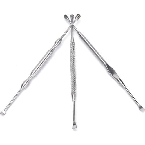 1pcs Stainless Steel Ear Pick Wax Curette Remover Cleaner Care Tool high quality EarPick