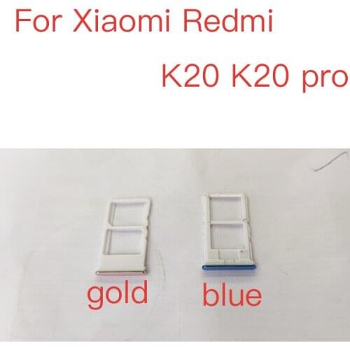 10pcs New Original For Xiaomi Redmi K20 K20 pro Sim Card Tray Slot Holder For Xiaomi Mi 9T Replacement Parts