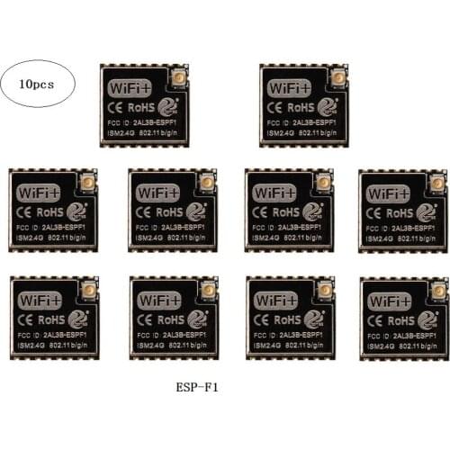 10pcs/pack ESP-F1 Wireless WiFi Module ESP8266 Serial WiFi Module is Compatible with ESP-07S/FCC/CE Certification,Support RTOS