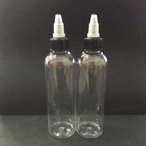 120ml Empty Pet Bottles Pen Shape E liquid Refillable Bottle E-Cig Plastic Dropper oil eye Bottles with Twist Off Caps 500pcs