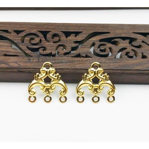 20pcs 20mm Filigree flower Wraps Metal Charms For Embellishment DIY Jewelry Craft Wraps cosplay Metal Crafts