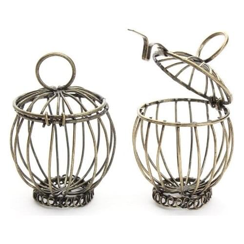 5pcs/lot 30*45mm birdcage Connector Metal Alloy Pendant For DIY bracelet necklace Jewelry Making sg4s