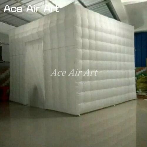 Ace Air Art Offered 3mL*3mW*2.4mH white Inflatable Photo Booth Cube /Inflatable Cubic Party Tent for Santiago