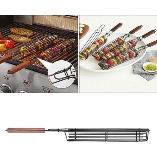 Nonstick Kabob Grilling Basket for Grilling Veggies Vegetables Barbecue Shish