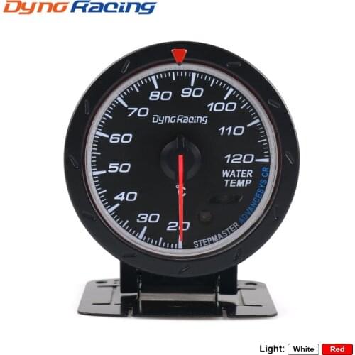 Dynoracing 60MM Car Water Temperature Gauge 20--120 Celsius Water Temp Meter Red & White Lighting Car Gauge With sensor
