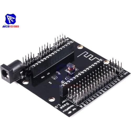 Diymore NodeMcu Base Module 5.5x2.1mm DC Power Supply Board for NodeMcu V3 ESP8266 ESP-12E CH340G WIFI Module for Arduino IoT
