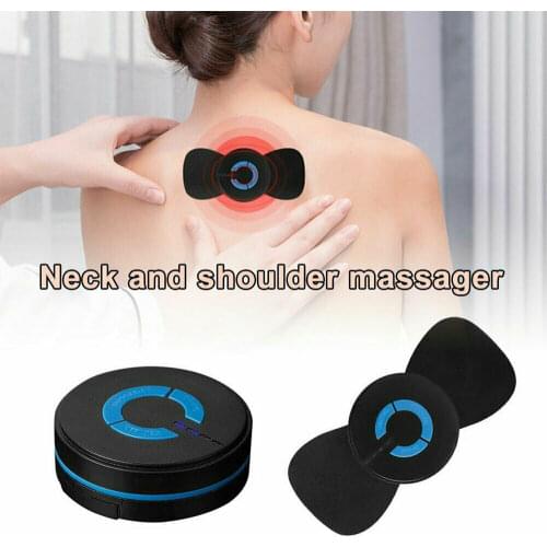 Wireless Cervical Massage Stimulator Portable Mini Electric Neck Back Massager Muscle EMS Electromagnetic Wave Leg Massager