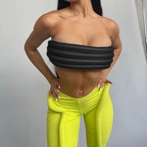 BKLD Summer High Fashion Streetwear Designer Unique Strapless Vest Backless Solid Color Sleeveless Slim Fit Leisure Basic Tops