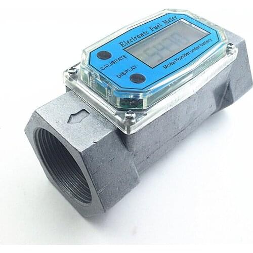 DN25 DN40 Digital Turbine Flow Meter petrol fuel gauge caudalimetro Flowmeter plomeria Pumping flow indicator sensor Counter