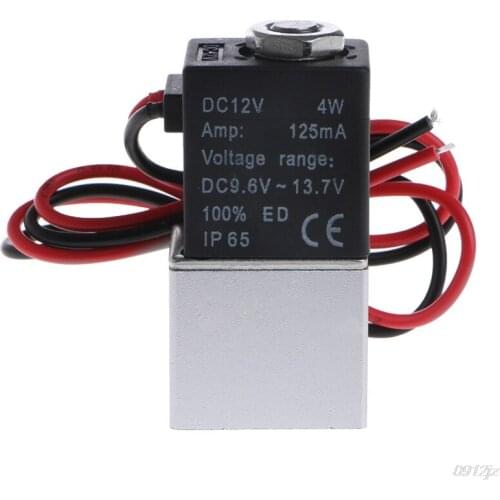 DC 12V Solenoid Valve 2 Way Normally Closed Direct Action Pneumatic Valve Oil Liquid Water Pneumatic Air Valve
