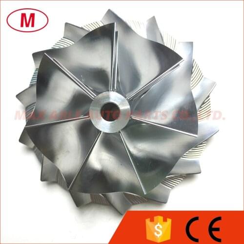 GT3582 451644-0005 61.33/82.00mm 7+7 blades Forward Racing Turbo Billet Compressor wheel/Aluminum 2618/Milling compressor wheel