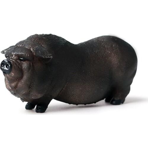 Simulation Vietnamese Pig Figure Farm Animal Collector Toy Model Decor Kids Gift Wild Boar Collector Model Animal Collector