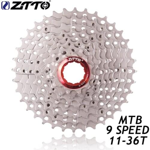 ZTTO MTB 9 Speed 11-36T Cassette HG Flywheel Sprocket Compatible for Parts M370 M430 M4000 M590 M3000 MTB Bicycle Freewheel 2021