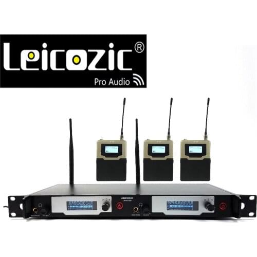 Leicozic In-ear Monitor System On-Stage Monitor System Recording Studio L9400 New SR2050 IEM 3 Receivers wireless stage monitors