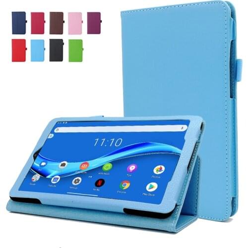Lychee Pattern Case For Lenovo Tab M8 FHD TB-8705F/TB-8705N 8" Stand Cover For Lenovo Tab M8 HD TB-8505F/TB-8505X