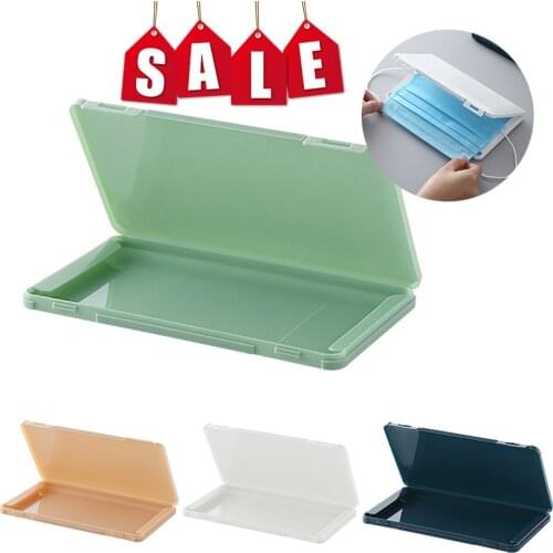 Mask Storage Box PP Silver Ion Disinfection Portable Mask Holder Organizer Face Masks Container Dustproof Mask Case Storage