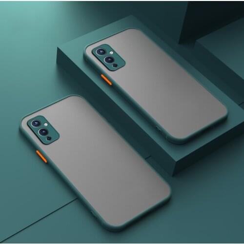 Coque Matte Translucent Phone Case for Oneplus 9 Pro 9R 8T Frosted Shockproof Armor One Plus 9Pro Mixed Color Bumper Cover Funda